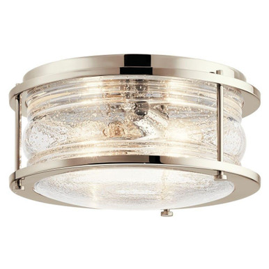 Ashland Bay 2 Light 12 Inch Wide Flush Mount by Kichler 42910PN - 42910pn