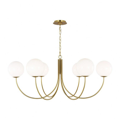 Noemie 6 Light Oversized Chandelier by Visual Comfort Studio - KSC1146BBS