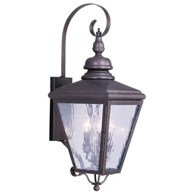 Cambridge Two Light Outdoor Post Head 8 x 21.5 Inches by Livex  - 2032-07