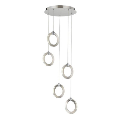 Hermosa 5 Light Medium Pendant by Justice Design - NSH-8125-NCCR