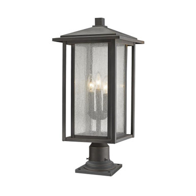 Aspen 3 Light Outdoor Pier Mount Lantern 11 x 24.5 Inches by Z-Lite - 554PHXLR-533PM-ORB