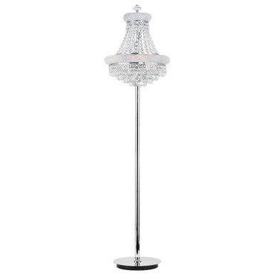 Empire 8 Light Floor Lamp with Chrome Finish by CWI  - 8001F18C