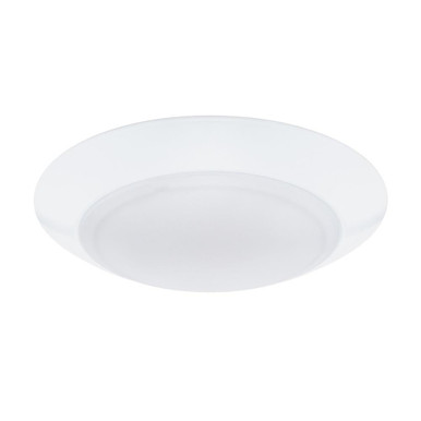 Disc 15W 1 LED Flush Mount 7.5 Inch Tall and 1.25 Inch Wide by WAC Limited - FM-306-9CS-WT