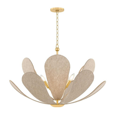 Nadine 6 Light Chandelier 20.75 Inch Tall and 29.25 Inch Wide by Mitzi - H1024806-AGB