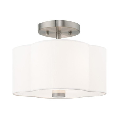 Chelsea 2 Light 11 Inch Wide Flush Mount by Livex - 52151-91