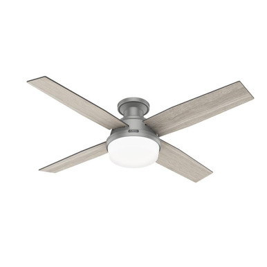 Dempsey 4 Blade Ceiling Fan with Light Kit 52 Inches Wide by Hunter Fans - 51736