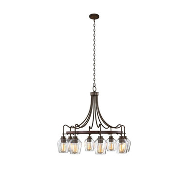 Allegheny 8 Light Large Chandelier by Kalco - 508771BS