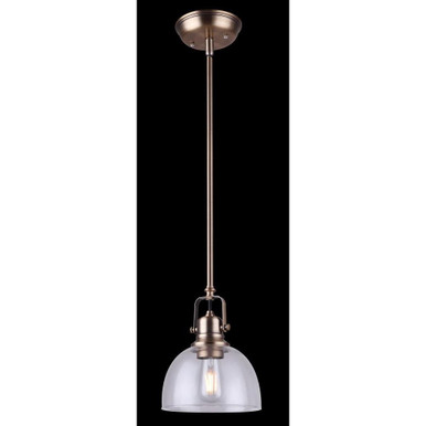 House 1 Light Small Pendant by Canarm Inc - IPL590B01GD-A