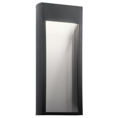 Ryo 9W 1 LED Medium Outdoor Wall Lantern 8.5 Inch Wide by Kichler - 49363BKTLED