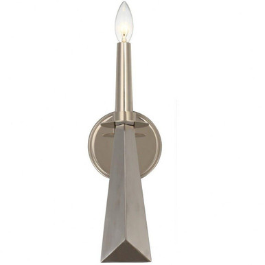 Palmer 1 Light Candle Style Wall Sconce by Crystorama - 7591-pn