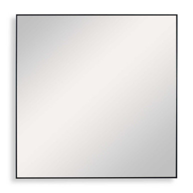 Alexo 28 Inch Modern Square Mirror Black by Uttermost - 09717