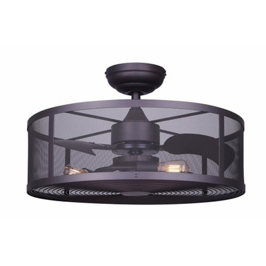 Arris II 3 Blade Ceiling Fan with Light Kit  24 Inches Wide by Canarm Inc - CF24ARP3ORB