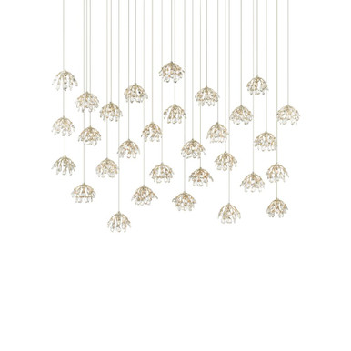 Crystal Bud 30 Light Oversized Pendant by Currey Company - 9000-0672