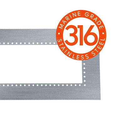 316 Marine Grade Stainless Flush Mount Adapter by Eurofase Heating - EF61FMPFSMG