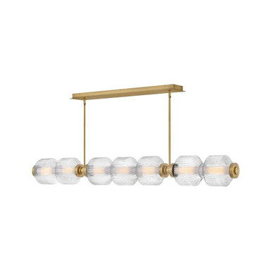 Reign 47W LED Large Linear Pendant 69.25 Inch Wide by Fredrick Ramond  - FR41466
