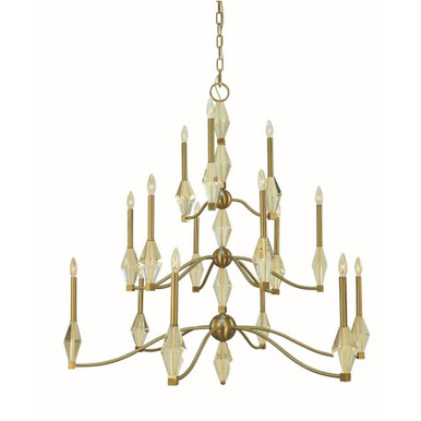 Vivian 15 Light Oversized Chandelier by Framburg - F-5668 BR