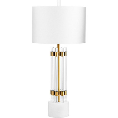Kerberos One Light Table Lamp 15.25 Inches by 32.75 Inches High by Cyan  - 10354