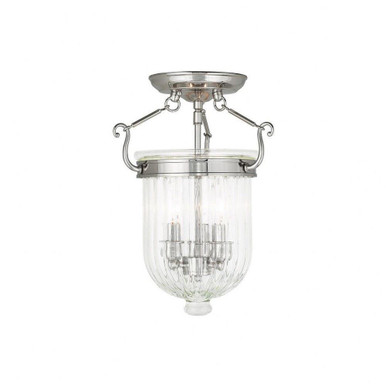 Coventry 3 Light 7 Inch Wide Flush Mount by Livex - 50514-01