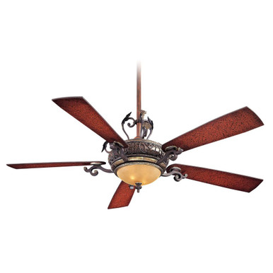 Napoli 5 Blade Ceiling Fan with Light Kit 56 Inch Wide by Minka Aire - F705L-STW