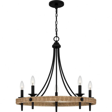 Catania 5 Light Medium Chandelier by Quoizel - CNI5026MBK