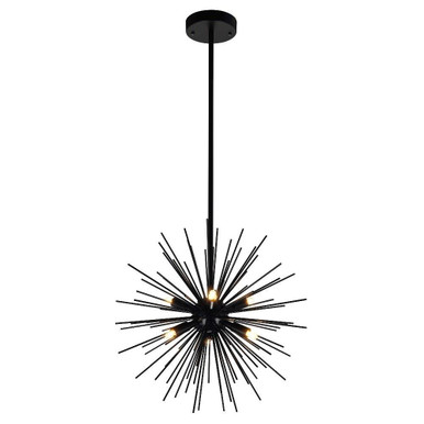 Savannah 6 Light Small Chandelier by CWI - 1034P16-6