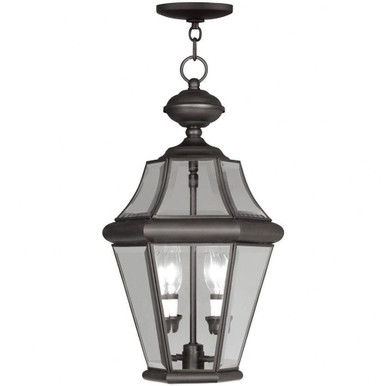 Georgetown 2 Light Small Outdoor Pendant by Livex - 2265