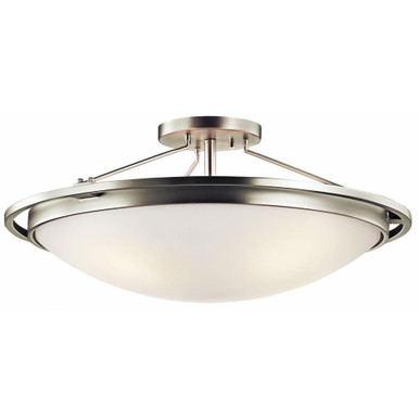 4 Light 23.25 Inch Wide Transitional Semi Flush Mount by Kichler - 42025ni