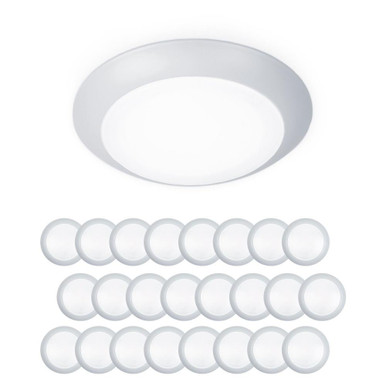 Disc 12W 3000K 1 LED 5.9 Inch Wide Flush Mount (Pack of 24)by WAC Limited - FM-304-930-WT-24