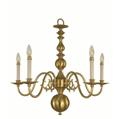 Jamestown 5 Light Candle Style Chandelier by Framburg - F-9125 BR