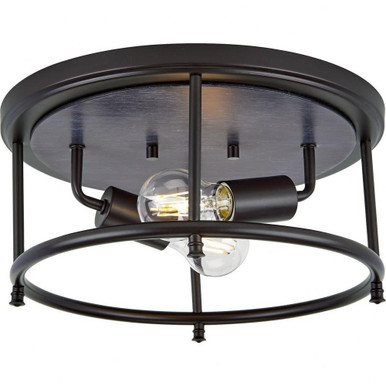 Durrell 2 Light 13 Inch Wide Semi Flush Mount by Progress - P350151