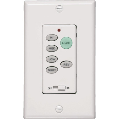 Accessory Forward/Reverse with Down Light Wall Control by Quorum - 7-1301-0