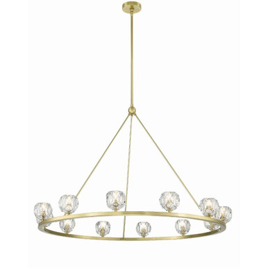Aragon 48W 12 LED Chandelier 32 x 48 Inches Wide by Crystorama - ARA-10266-SB