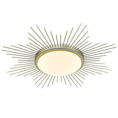 Kieran 16W 1 LED 24 Inch Wide Flush Mount by Golden - 9126-FM24