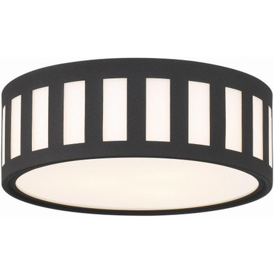 Kendal 3 Light Flush Mount 5 x 14 Inches by Crystorama - KEN-2203-BF