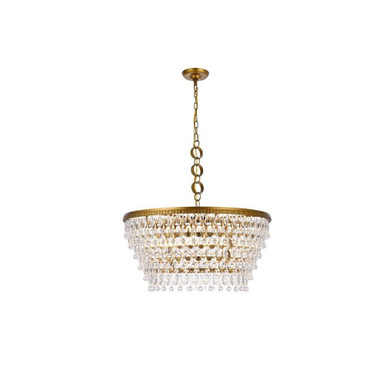 Nordic 6 Light Large Chandelier by Elegant - 1219D28