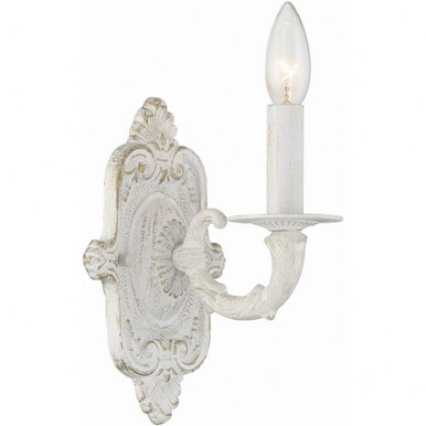 Paris Market 1 Light Candle Style Wall Sconce 9.75 Inch Wide by Crystorama - 5111