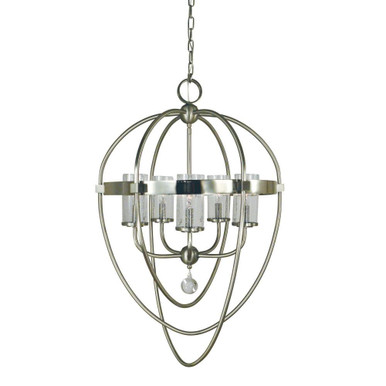 Margaux 5 Light Medium Chandelier by Framburg - 3045AB_MBLACK