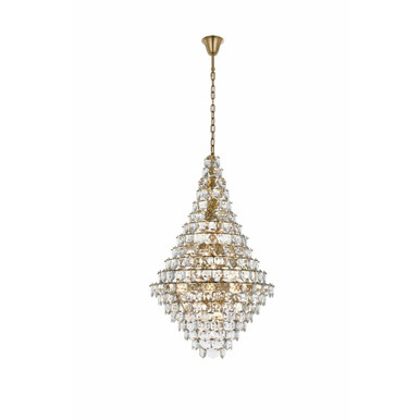 Adaline 38 Light Chandelier 60 Inch Tall and 36 Inch Wide by Elegant - 1050G36