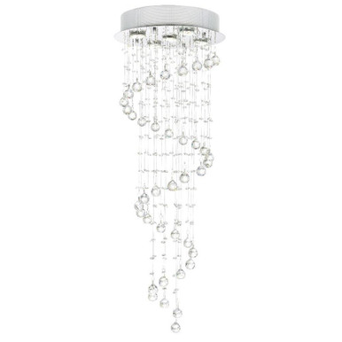 Spiral 5 Light 14 Inch Wide Flush Mount by CWI - 6603C14C