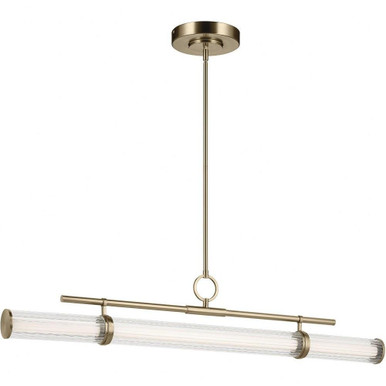 Riven 48W 1 LED Linear Chandelier 9.5 Inch Tall and 8 Inch Wide by Kichler - 52753