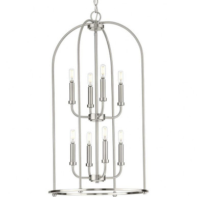 Leyden 8 Light Small Foyer Chandelier by Progress - P500303