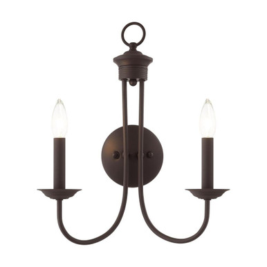 Estate Two Light Wall Sconce by Livex - 42682-07