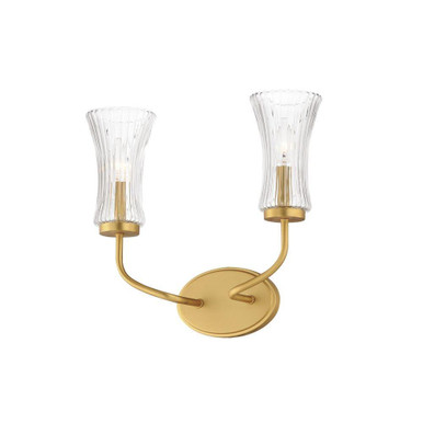 Camelot 2 Light Candle Style Wall Sconce by Maxim - 16152CRNAB