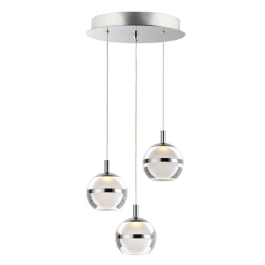 Swank 18W 3 LED Medium Pendant by ET2 - E24593