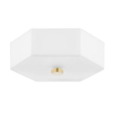 Lizzie 7W 1 LED 11 Inch Wide Flush Mount by Mitzi - H462502-AGB/PN