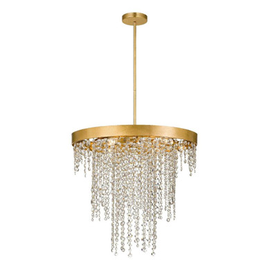 Winham 6 Light Medium Round Chandelier by Crystorama - win-616-ga-cl-mwp