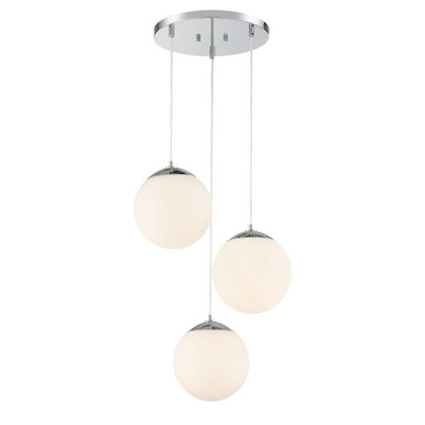Kelvin 3 Light Large Pendant by Designers Fountain - 95230-ch