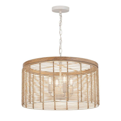 Vannerie 4 Light Large Pendant by Maxim - 22445NAEC