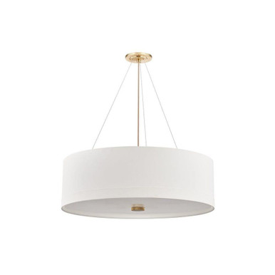 Ashland 6 Light Pendant 10.25 Inch Tall and 32 Inch Wide by Hudson Valley - 8934-AGB