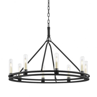 Sutton 8 Light Oversized Outdoor Pendant by Troy - F6233-TBK
